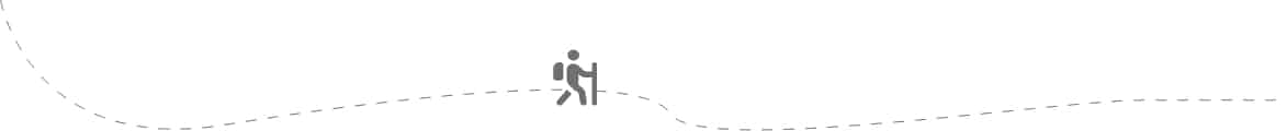 Icon of a hiker on a trail