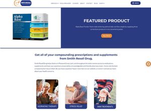 Smith Rexall Drug Website screenshot of the featured product panel