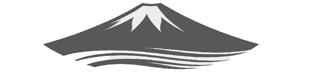 Design element drawing of Mt Fuji.