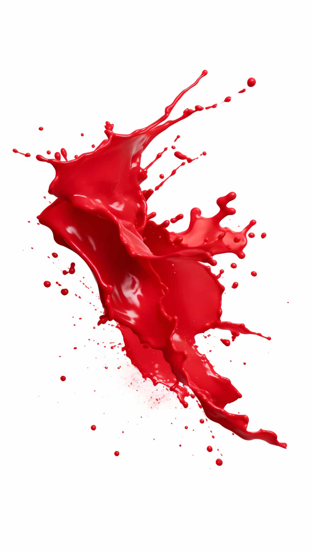 red paint splat