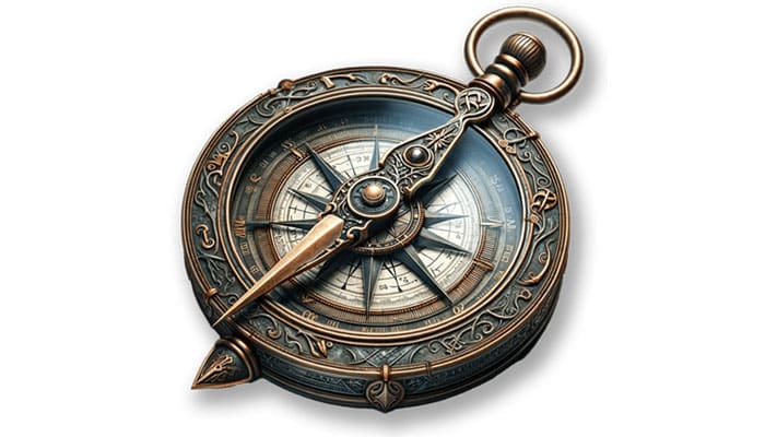 Old fashioned compass