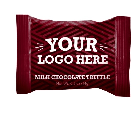 putting your company logo on a chocolate bar for branding