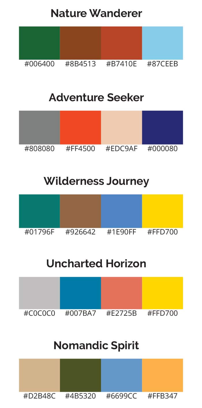 Colors for the Explorer Archetype