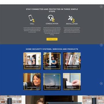 screenshot of the Zions Security website created by jamboJon