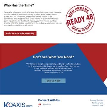 Screenshot of Koaxis.com website