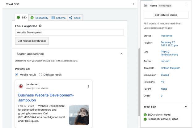 SEO Screenshot