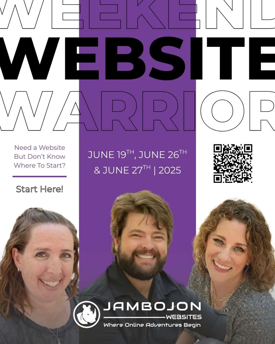 JamboJon facilitators of the Weekend Website Warrior Workshop