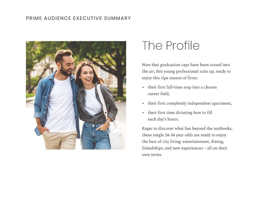 Prime audience executive summary