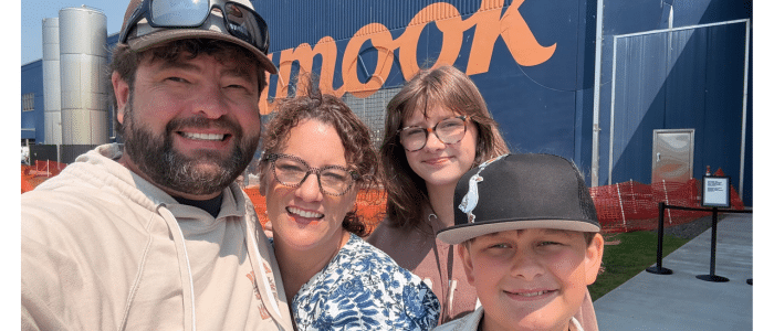 Johnson family at Tillamook