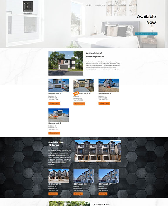 image of real estate website